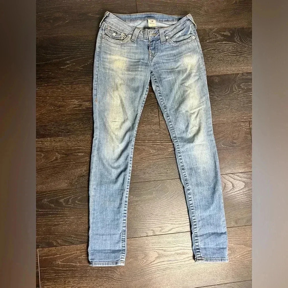 True Religion Jeans Size 26 Skinny Denim Blue Jeans - Picture 4 of 6